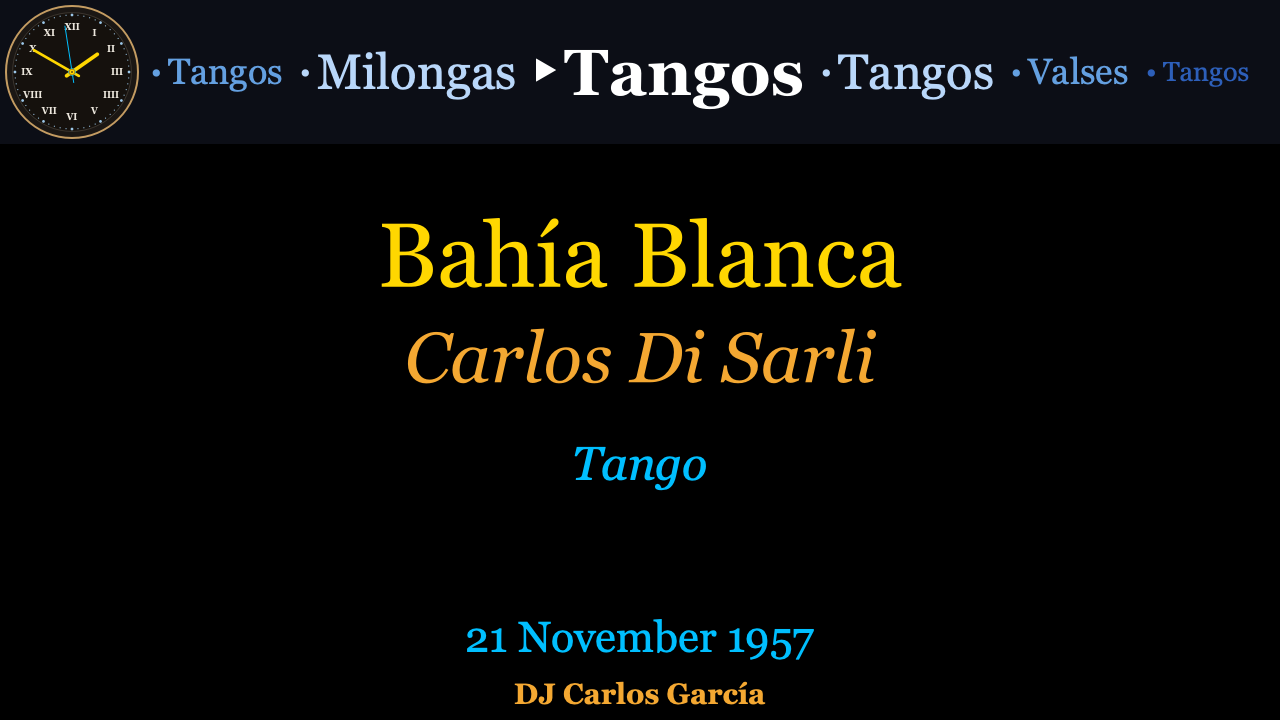 La ventana de visualización de Milonga